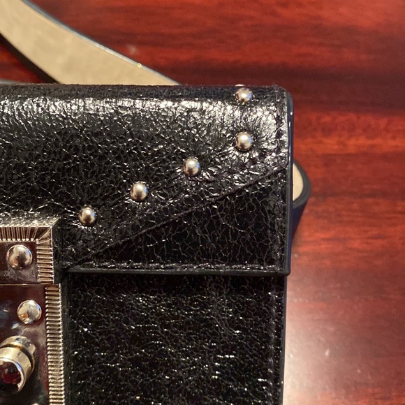 Black studded belt bag - Picture 3 of 4